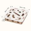 Cat Fun Box - Interactive Scratching and Digging Construction Site with Paw Prints, Durable Cat Puzzle Game for Cats Activity, Cat Toy with 3 Balls