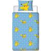 Parure de lit réversible - POKEMON - Battle - Microfibre - 1 housse de couette 140 x 200 cm + 1 taie 63 x 63 cm