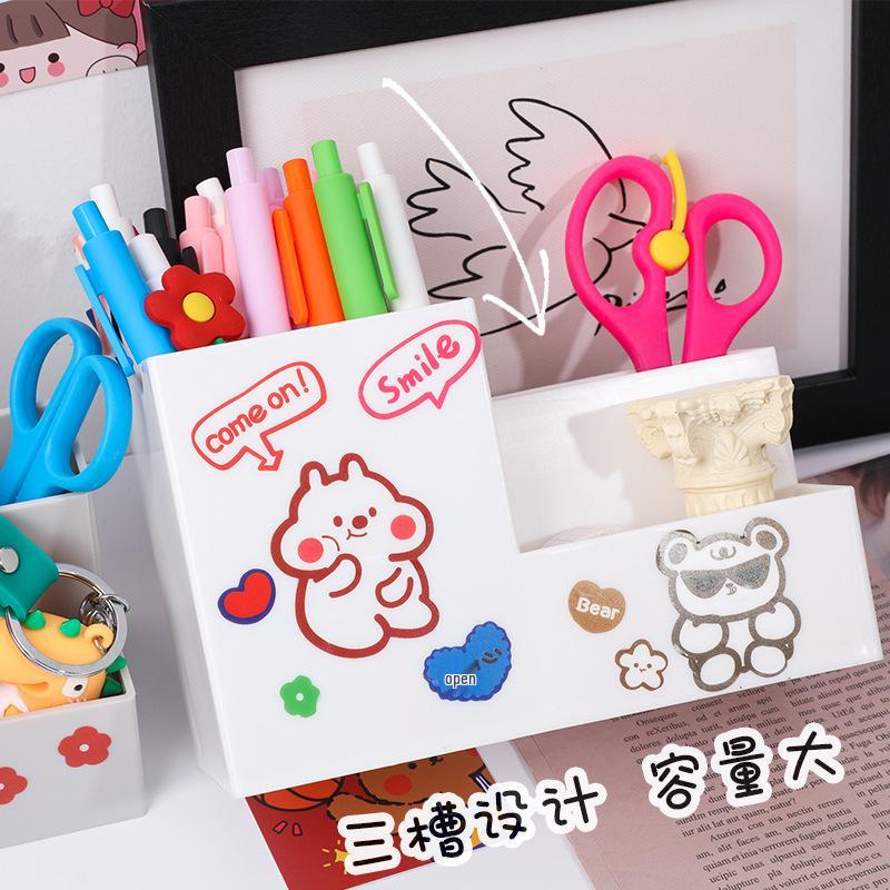 Minimalist Japanese Multi-Use Pen and Cosmetic Organizer Box