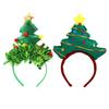 Christmas Tree Headbands Festival Hair Accessory For Women Men Kids Holiday Party Decoration With Adjustable Fabric Band