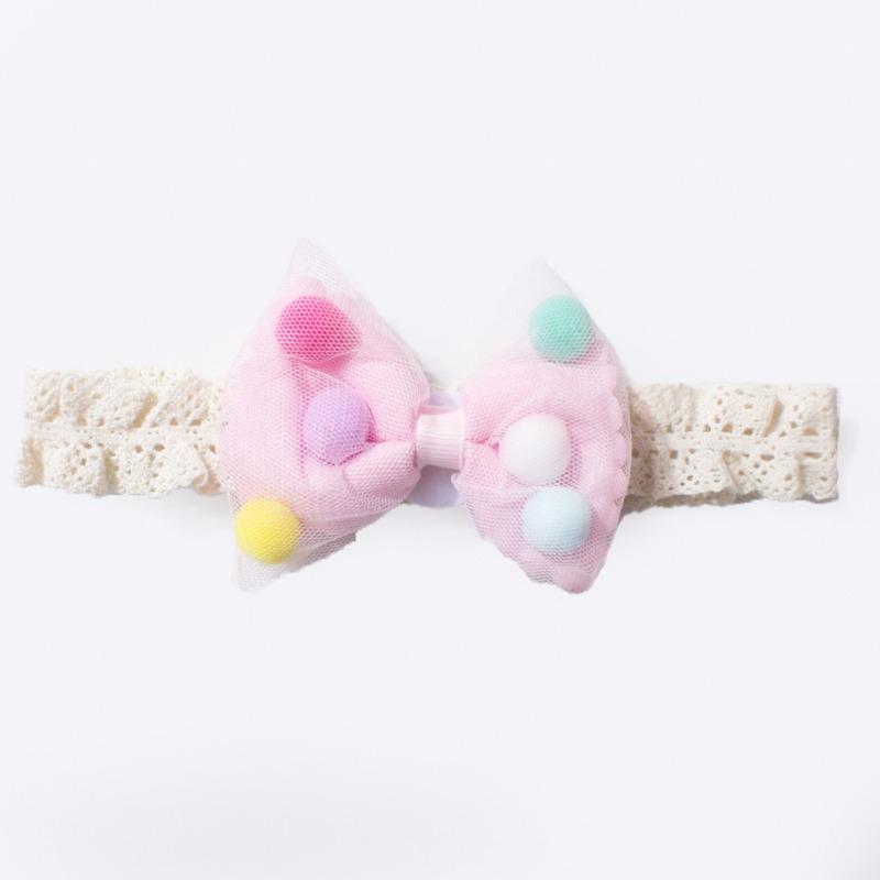 New baby lace headband, cute bow baby fontanelle headdress, children's jewelry