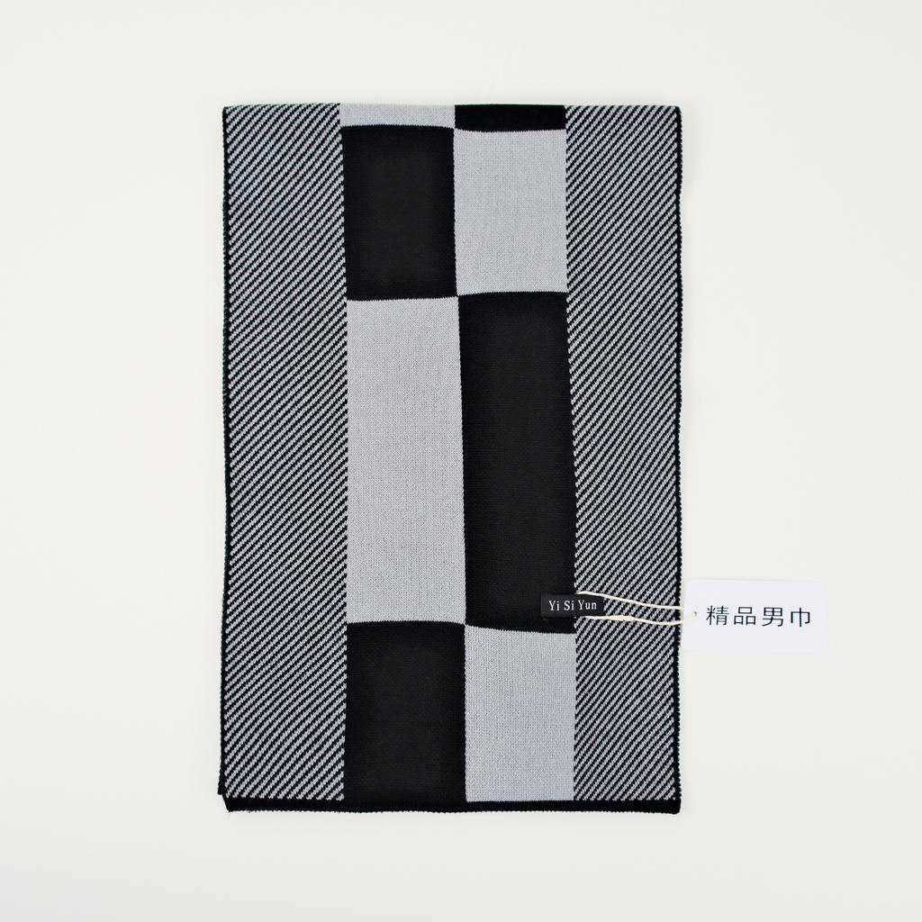 Men's Classic Winter Scarf Cashmere Feel Winter Scarves Long Formal Soft Scarf for Men Casual Scarves Luxuriously Plaid Scarf