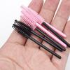 50-Pack Disposable Mini Eyelash & Eyebrow Brushes with Short Handles