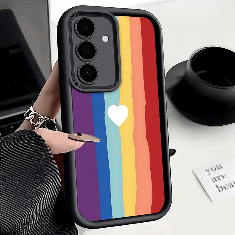 Phone Case for Samsung Galaxy A17 A16 A15 A14 A13 Rainbow Gradient Love Desgin A56 A36 A26 A55 A35 A25 A54 A34 A24 A53 A33 A23 A