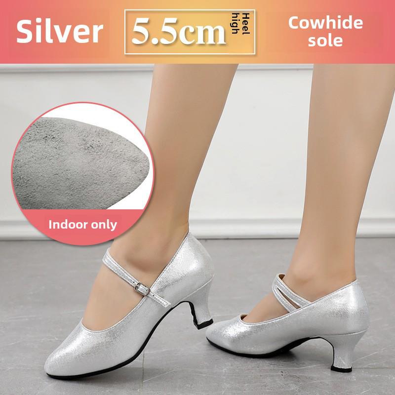 Pantofi de dans modern cu talpă moale: Perfect pentru stilurile de dans Square, Social și National