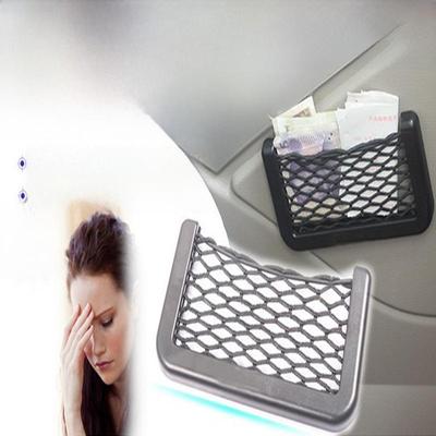 Bolsa de rede para armazenamento de celular de carro - Compartimento de armazenamento multifuncional para artigos diversos