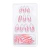 24pcs Women Girls Exquisite False Nails Full Cover Fashionable Fake Nail Tip Manicure Tool