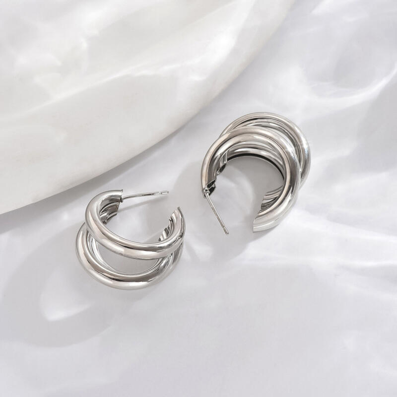 Elegant Gold Color Circled Hoop Earring for Woman Metal Elegant Vintage Geometric Statement Luxury Earrings Party Jewelry Gifts