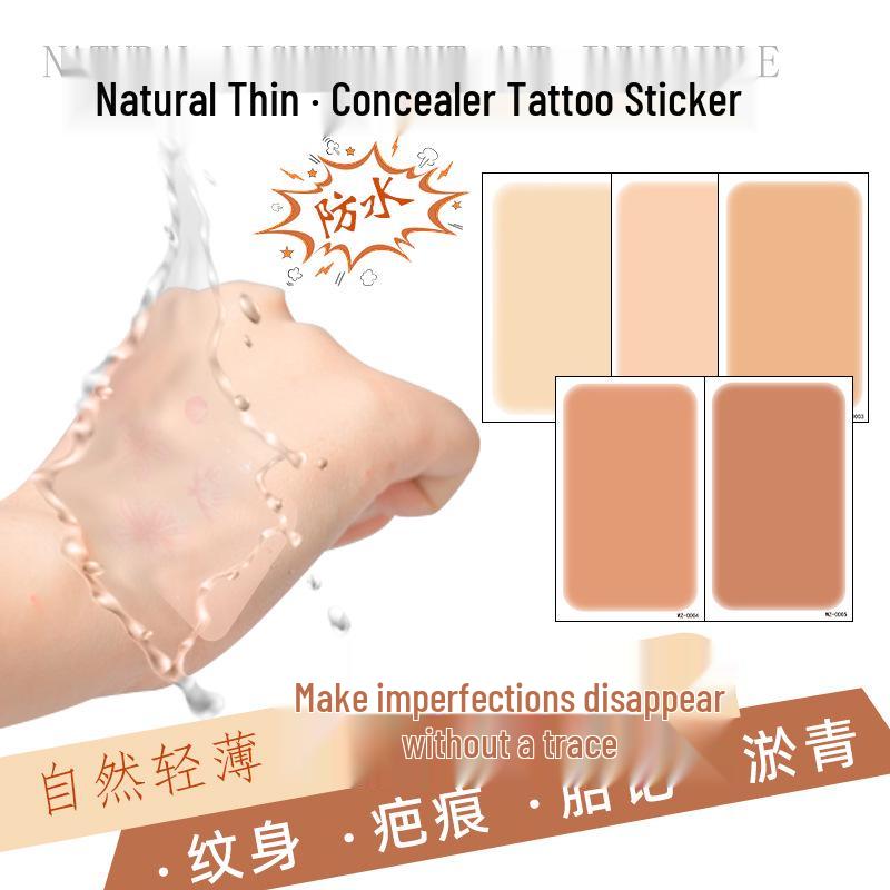 Japanese Tattoo Concealer Sticker: Thin, Natural, Flesh-Colored, Invisible, Waterproof Scar Cover