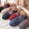 Zimowe skarpetki podłogowe do domu, ciepłe skarpetki dla kobiet i mężczyzn, skarpetki-kapcie do sypialni, antypoślizgowe, dzianinowe, puszyste, polarowe skarpetki na dywan