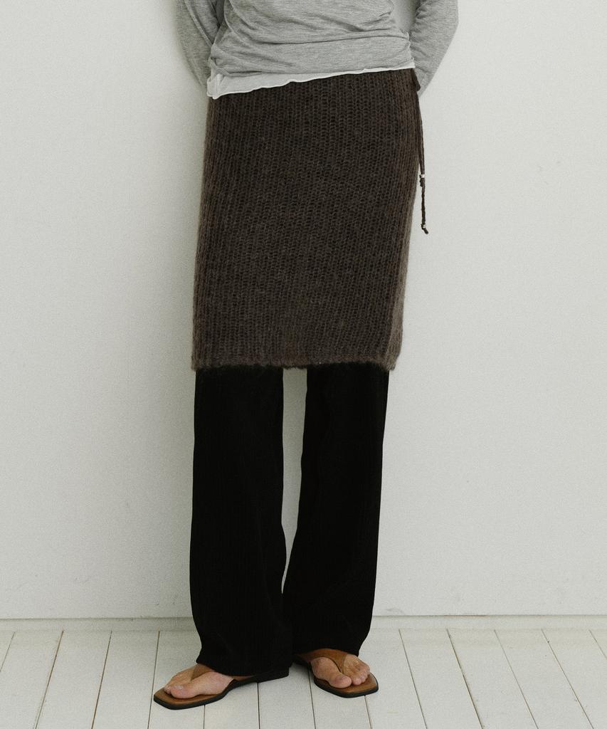 Yulago Mohair Wool Knit Skirt