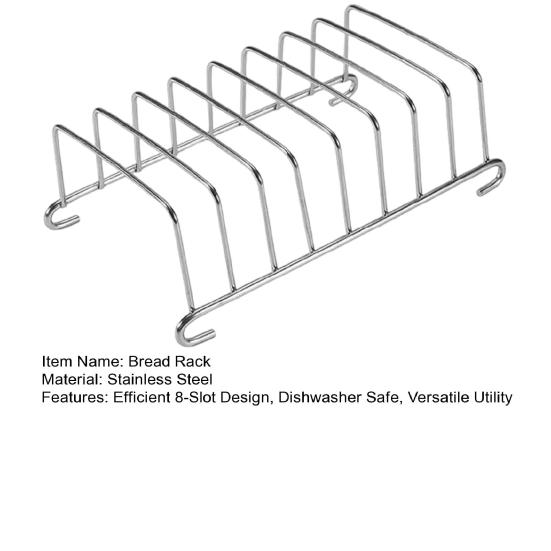 Stainless Steel Bread Rack 8-Slot Toast Holder for Air Fryer Rectangle Toast