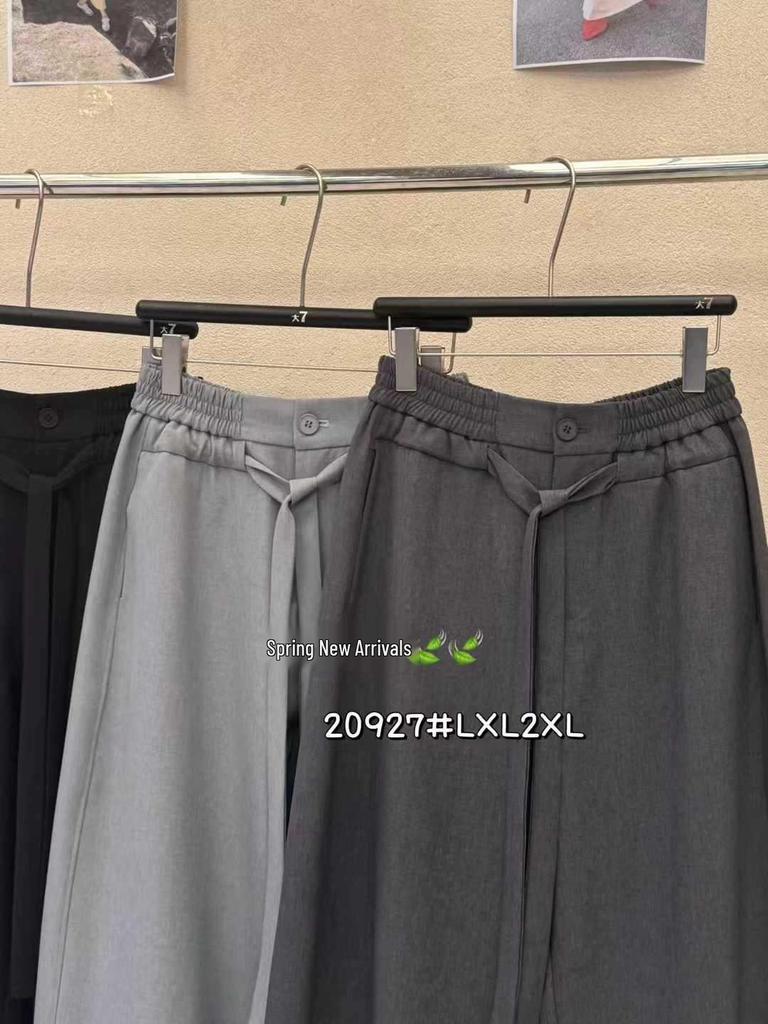 Da7 Women's High Waist Korean Style Plus Size Loose Wide Leg Harem Pants