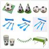Party Football Theme Tableware Plates Napkins Flag Birthday Kids Favors Cartoon