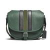 Hitch Striped Leather Crossbody Shoulder Bag Women Bags Dark-Green C5382-JISZK