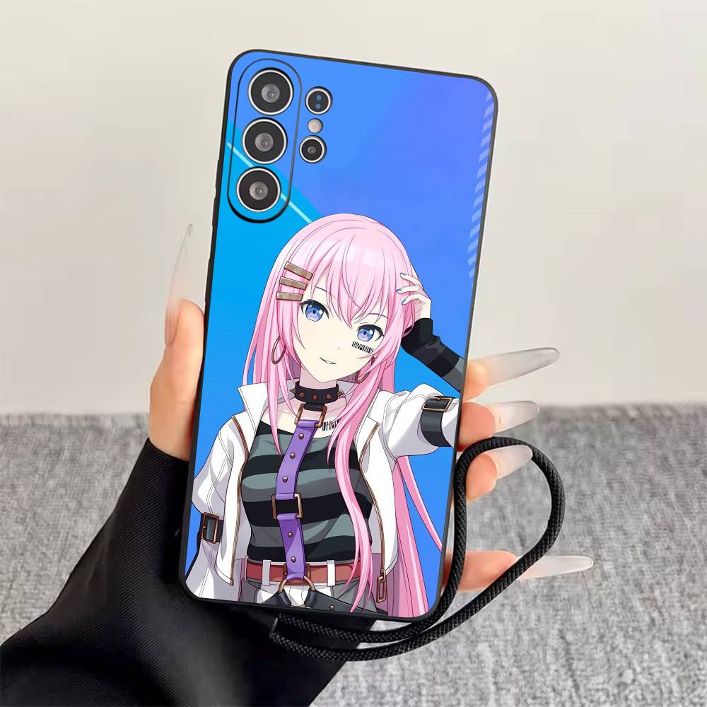 M-Megurine Luka  Phone Case For Samsung S25,S24,S21,S22,S23,S30,Ultra,S20,Plus,Fe,Soft Silicone Black Cover