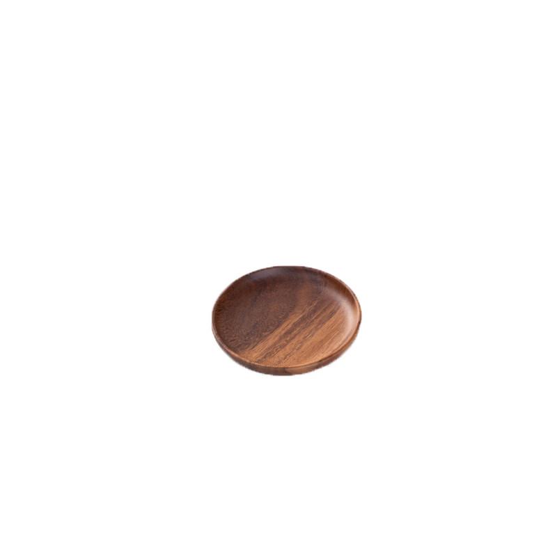Natural Walnut Wood Serving Tray & Plate 10.5x2cm