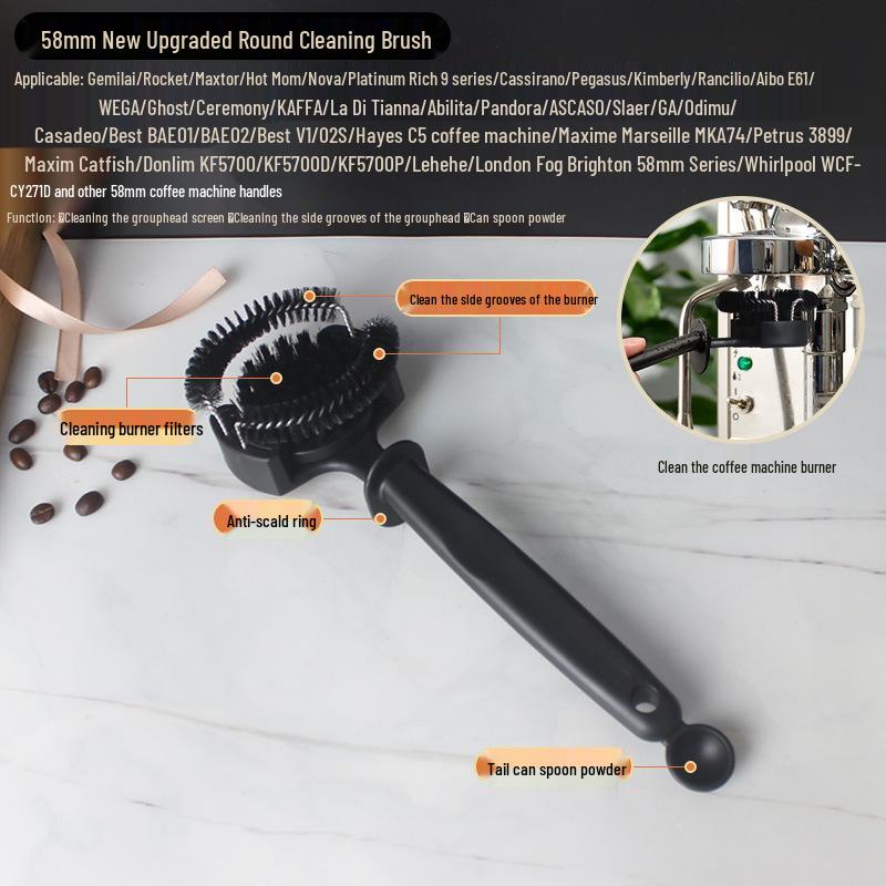 Reinigungsbürste für Brüh- und Filterkopf italienischer Kaffeemaschinen