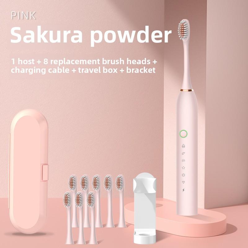 Electric Toothbrush Adult Bright White Automatic Charging Waterproof Sonic Soft Bristle Brush Men and Women Couple Children Set Toothbrush