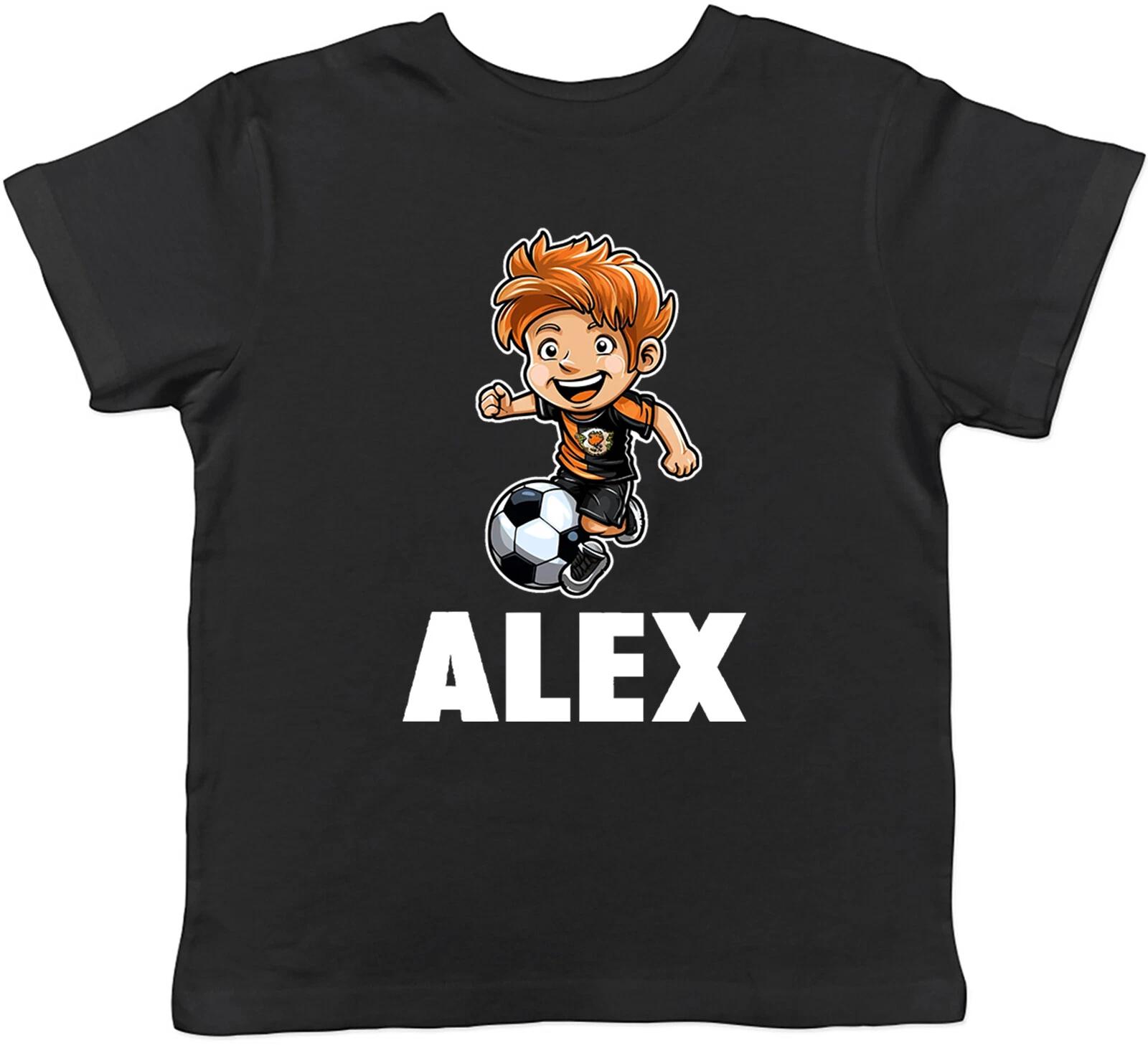 

Personalised Football Soccer Kids T-Shirt Footy Lover Player Goal Boys Girl Gift 160