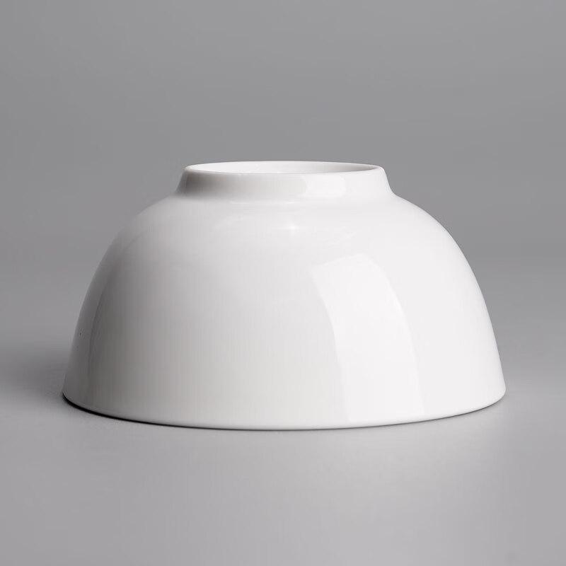 Guroo 4.5-inch Pure White Ceramic Rice Bowl