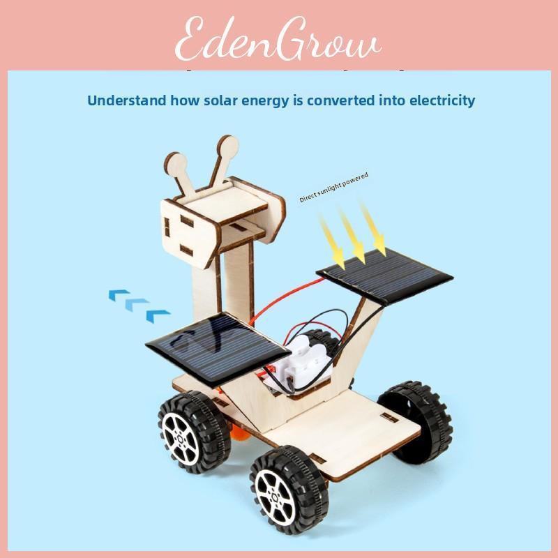 Lunar Simulated Wooden Rover Assembly Model Material Set Children Puzzle Toys