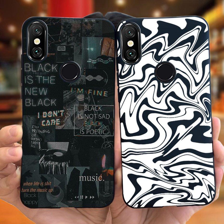 Fashion Phone Case For Xiaomi Mi A2 Lite 5.84" Candy Color Soft Silicone TPU Bumper For Xiaomi Mi A2lite Back Cover