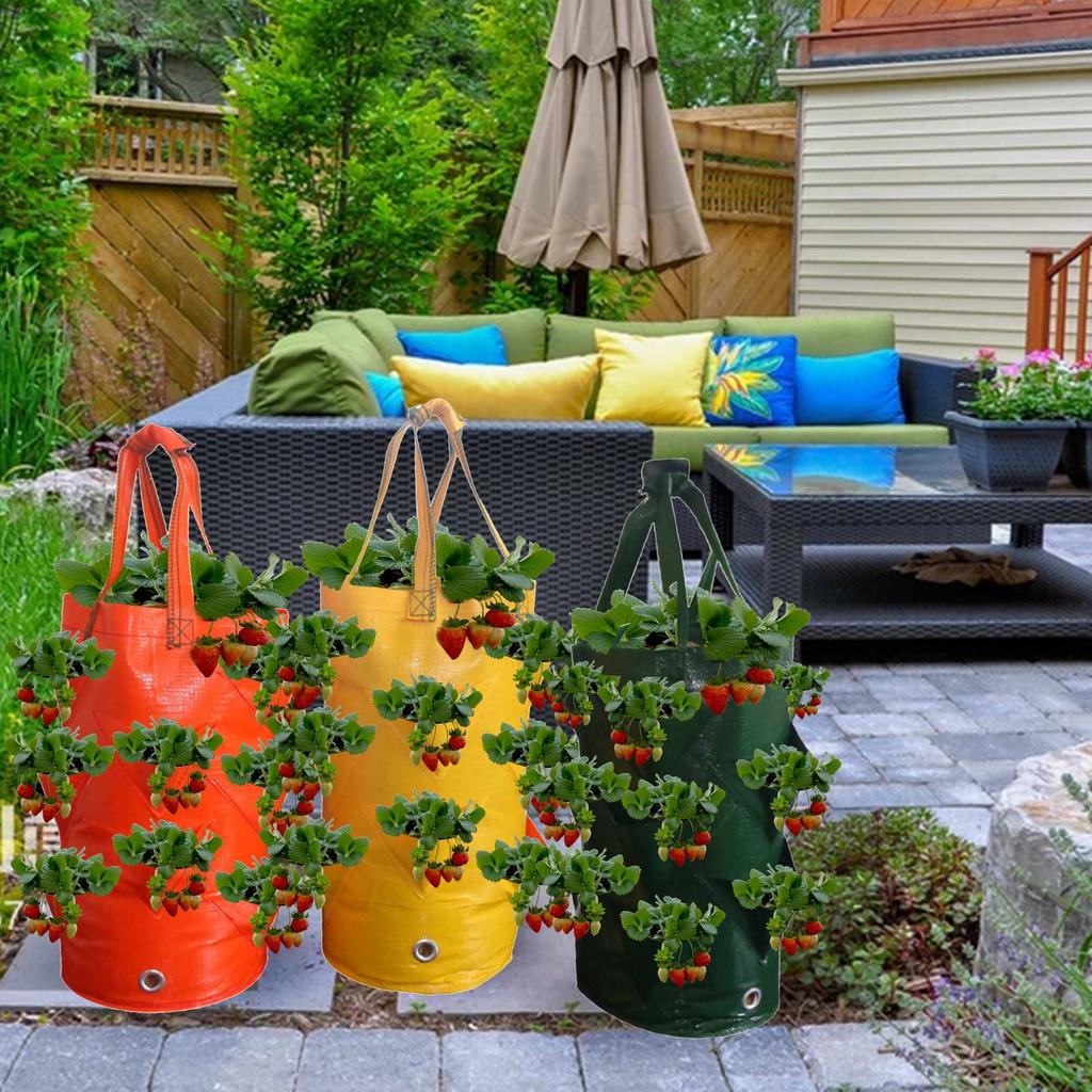 Wisząca Torba na Truskawki Wisząca Roślina Kwiatowa Wiszący Kosz do Sadzenia Torba do Sadzenia