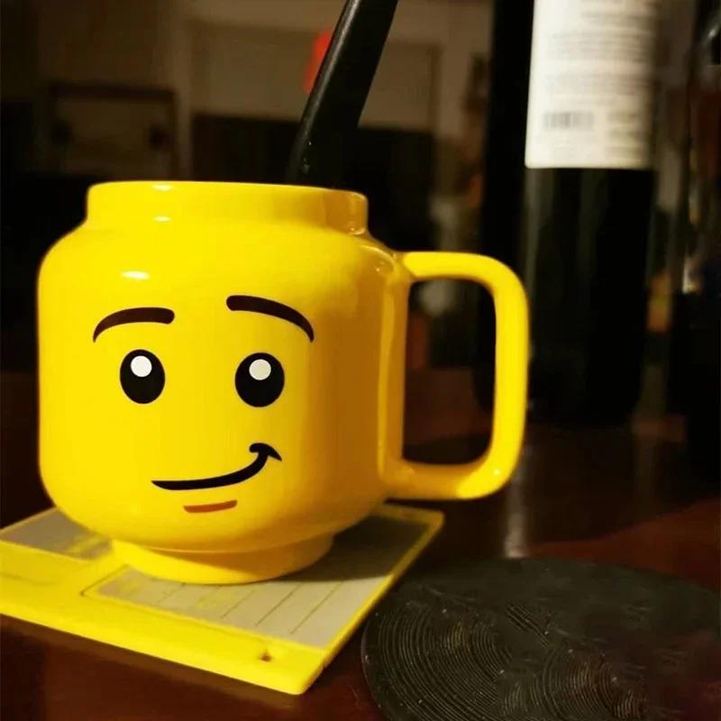 Kreativní kreslený film Káva Mléko Čaj Šálek vody Roztomilý Legrační výraz Děti Mléko Hrnek Snídaně Smile Keramický hrnek Domácí Šálek na vodu