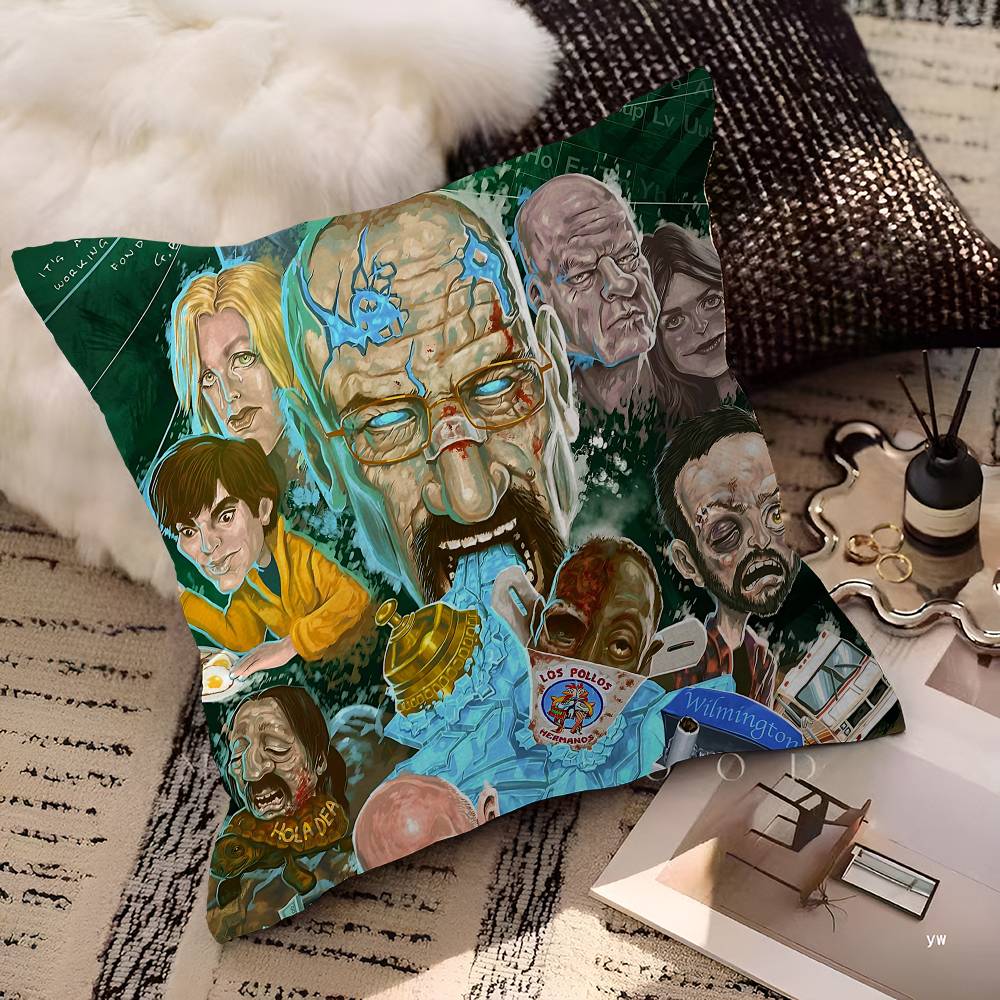 Movies B-Breaking B-Bad Personalized Pillow Dust Cover Bedroom Kids Party Decoration Pillowcase Birthday Children Gift