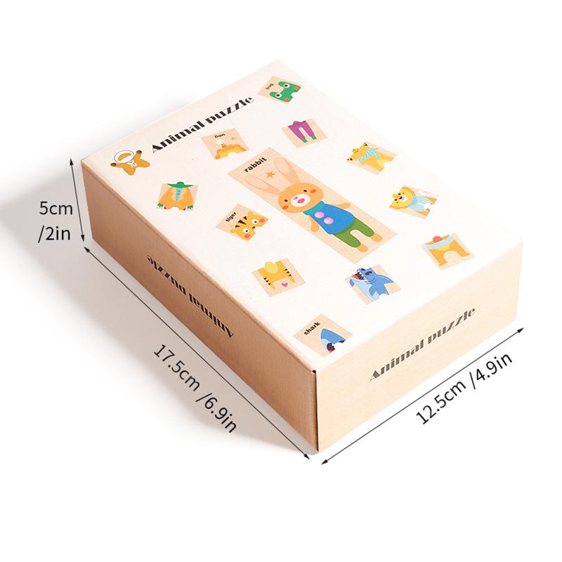Cross-Border Animal Puzzle Shape Matching Game: Educational Toy for Parent-Child Interaction