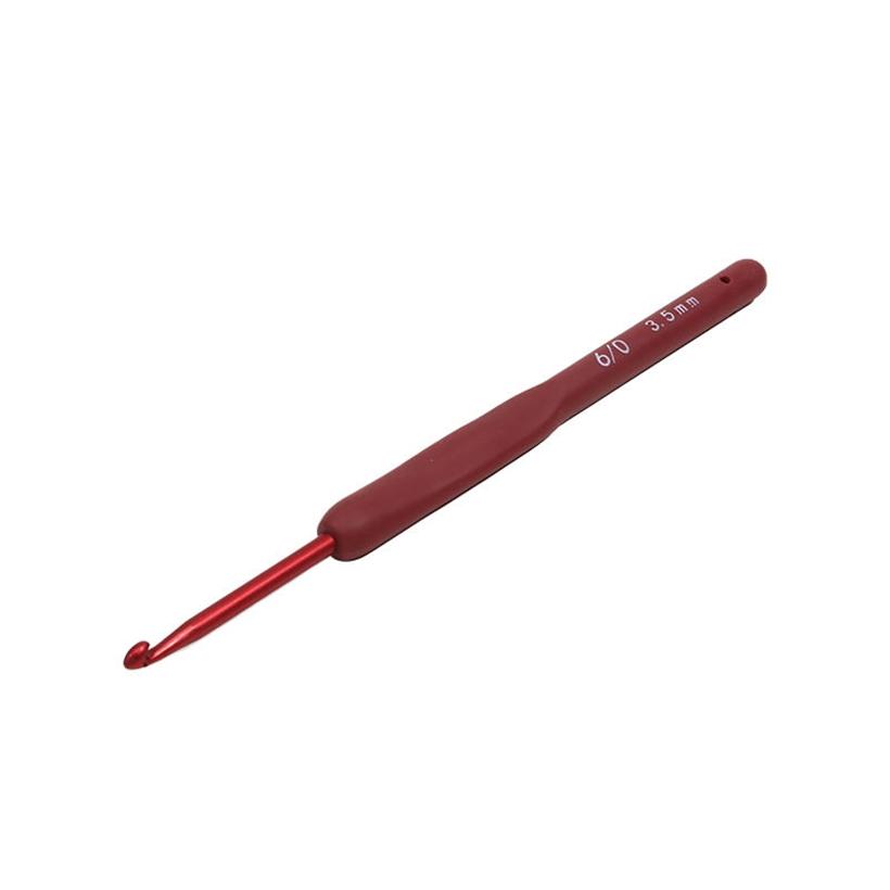 1PC Silicone Ergonomic Crochet Hooks Soft Grip Knitting Needles for Crocheting Sweaters Yarn DIY Craft Projects