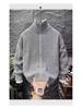 Versatile Double Zipper Cardigan: Autumn/Winter Loose Stand-up Collar Sweater Jacket