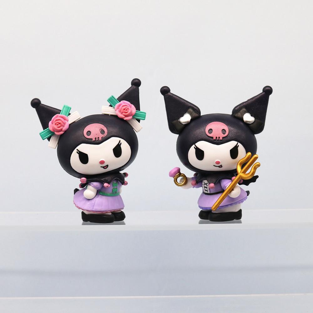 Birthday Party Kuromi Merry Melody Figure Blind Box Doll Charming Desktop Decoration
