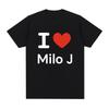 I Love Milo J Tshirt 111 Album Merch TShirts Unisex Women Clothes Fashion Hip Hop Vintage Harajuku Short Sleeve T Shirt Fans Gift