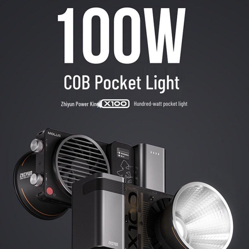 ZHIYUN X100 Portable 100W COB Fill Light for Photography & Livestreaming