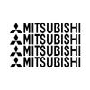 Universal Car Body Side Mirror Door Handle Styling Stickers for Mitsubishi Triton L200 Pajero Sport Exterior Decals BL4