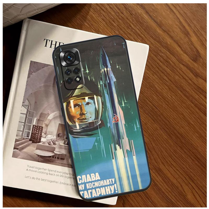 CCCP Soviet Space Propaganda Art Case For Xiaomi Redmi 13C 12 C 10C 9C Redmi Note 13 Pro 9 10 11 12 Pro 9S 10S 11S 12S Cover