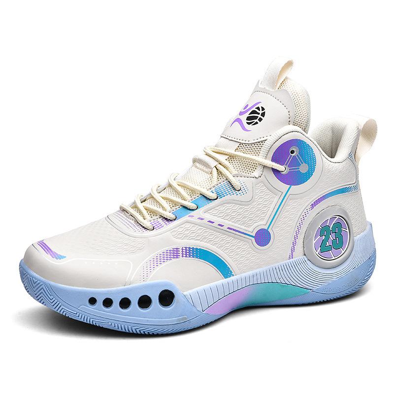 Men's Basketball Shoes High Top Breathable Non-slip Wear-resistant Shock-absorbing Sneakers Sports Shoes