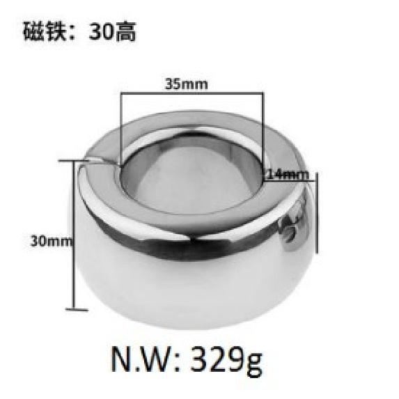 Adult Sex Product Metal Scrotum Pendant Bondage Ring Penis Weight Bearing Huan Yang J Delay Ring Retail