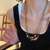 Necklace Chain Personality Multiple Layer Beads Bohemian Retro Ethnic Style Sweater Braided Necklace Jewelry Accessory