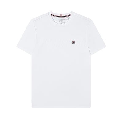 Fila Modern Heritage Einfaches Basic Mode Lässiges Kurzarm-T-Shirt Herren Tops Standard-Weiß F11M431101FWT