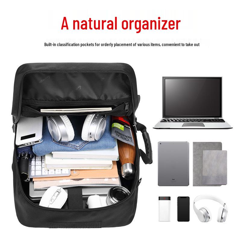 Men's Large Waterproof Travel Backpack with Wet/Dry Separation and Multifunctional Design, Ideal for Outdoor and Mountaineering Activities.