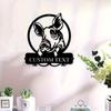Metal Pig Wall Art Farmhouse Decor Personalized Family Name Sign Unique Gift