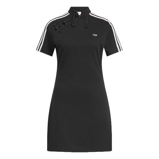 adidas Originali Confortevole Morbido Delicato sulla Pelle Moda Abito a Maniche Corte Donna Abiti Nero KB6409