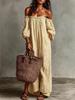 Disponibile 2026: Nuovo Vestito Donna a Righe Off-the-Shoulder Stile Europeo & Americano per Vacanze Primaverili & Estive