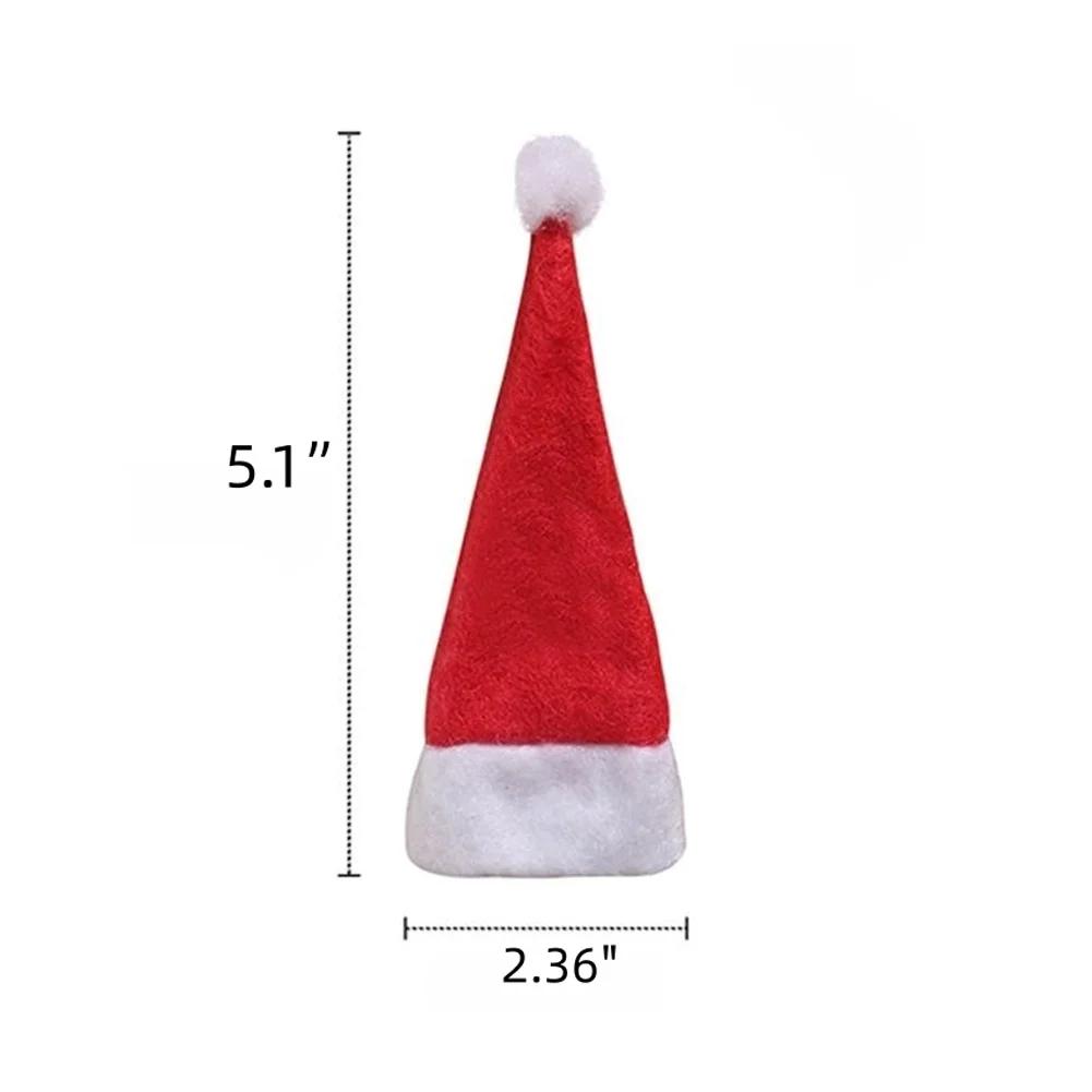 10-40PCS Christmas Hat Cutlery Holder Dinner Fork Knife Set Tableware Decoration for Hotel Restaurant Kitchen Bar Party Supplies