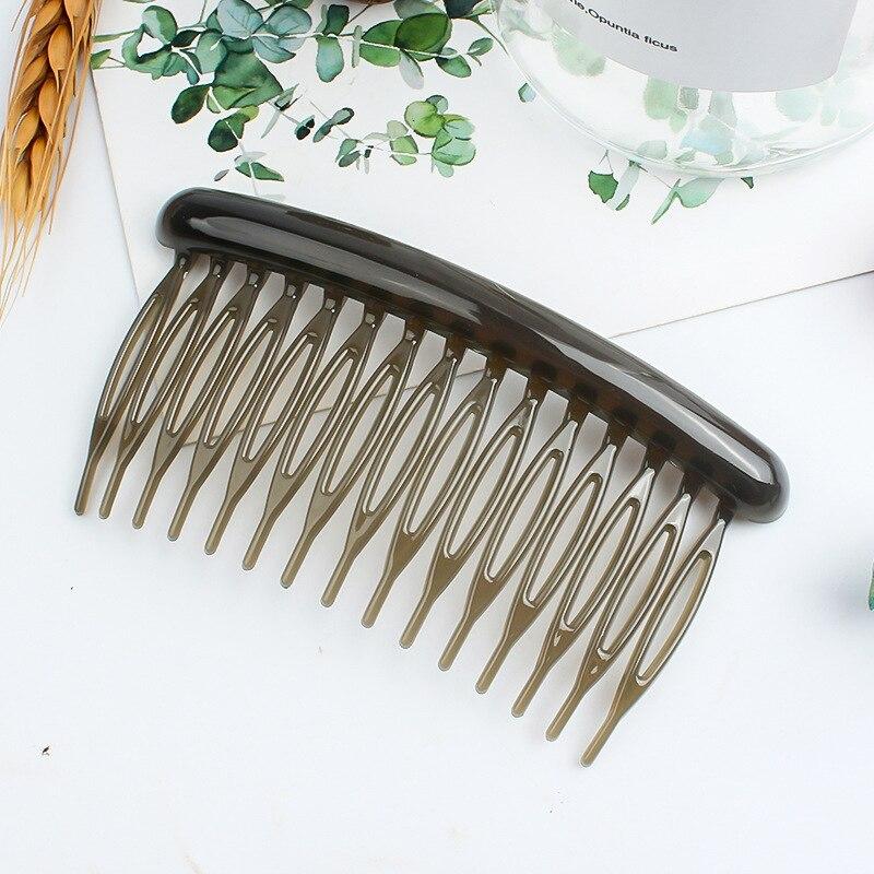 15 Teeth Matte Candy Color Hair Comb Clip Hair Styling Accessories Women Broken Hair Hairpins Headdress Wedding Hair DIY Jewelry