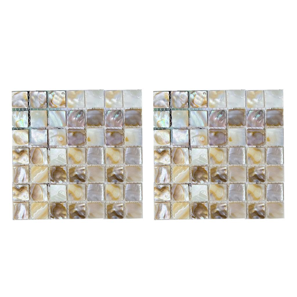 Pack of 2 Natural Shell Drinking Coasters Heatproof Cup Mat for Coffee Tables Photography Props Room Decoration