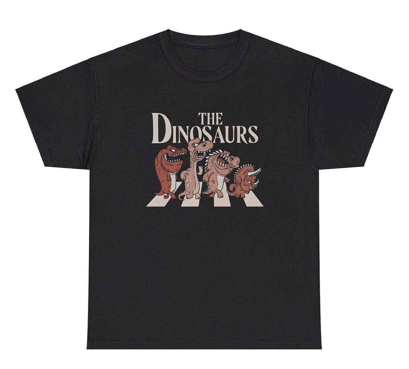 The Dinosaurs T Shirt Funny Band Album Parody Silly Ironic Graphic Tee XXL